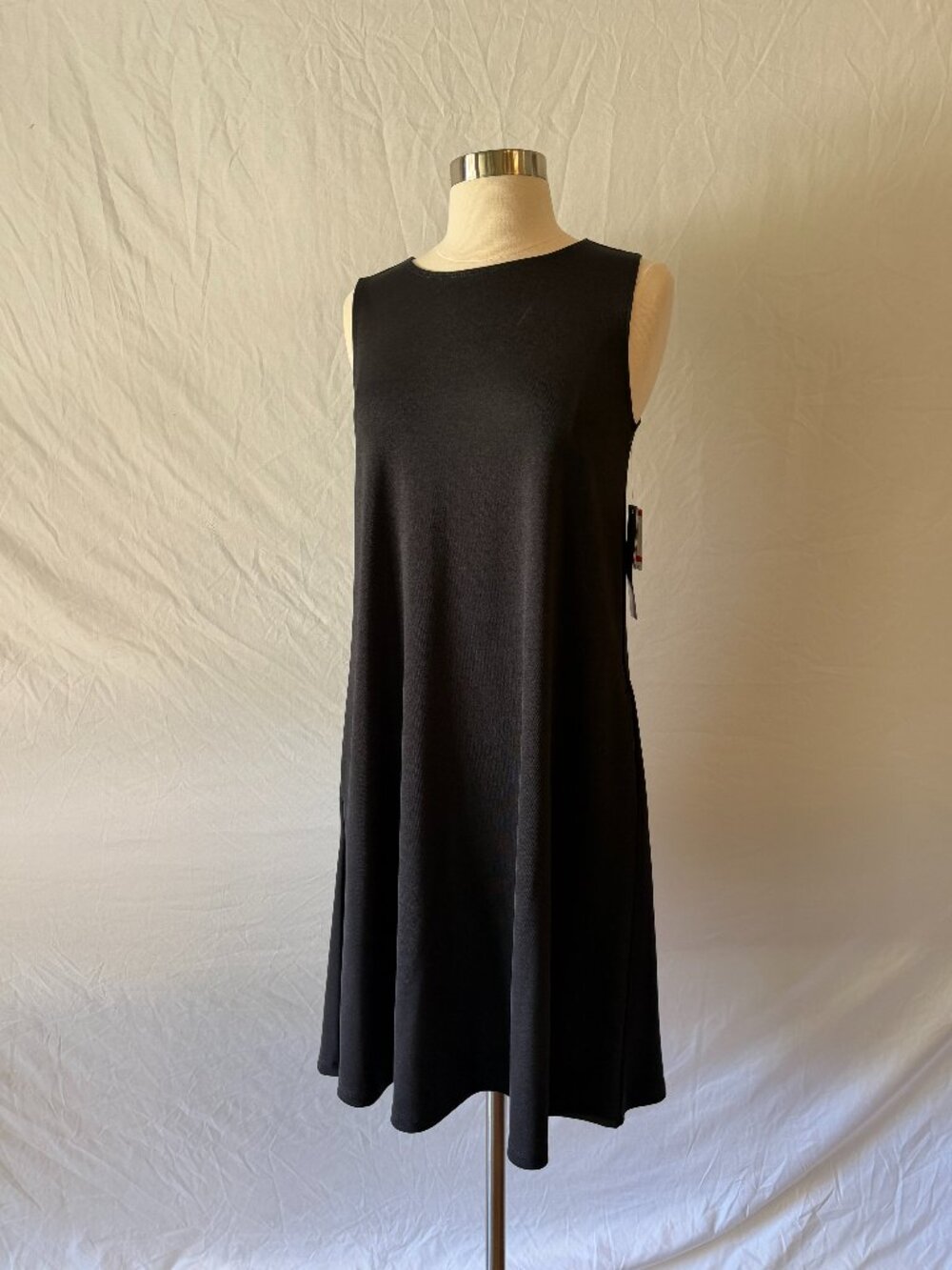 Kasper Black Slip Dress Knee Length NWT